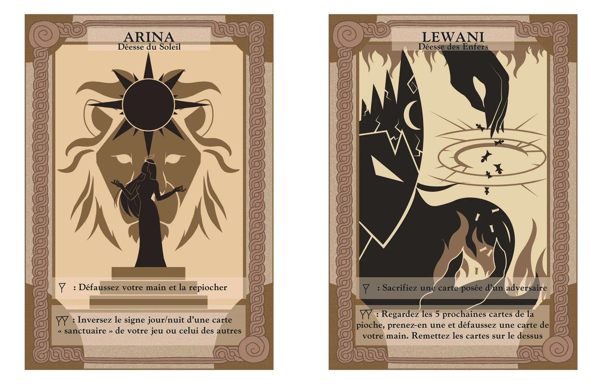 Cartes « Dieu » : Arina et Lewani
